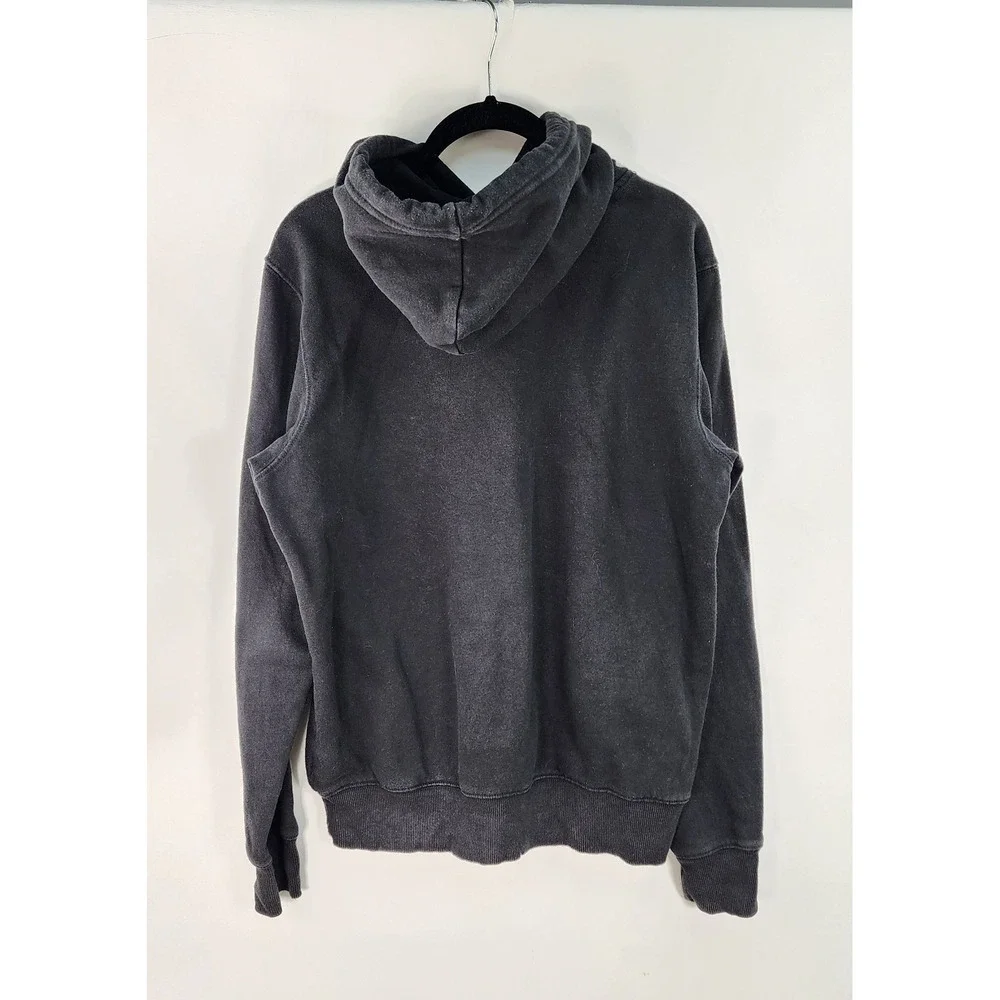 The North Face Pullover Hoodie Men's S Black White Bear Graphic Sweatshirt